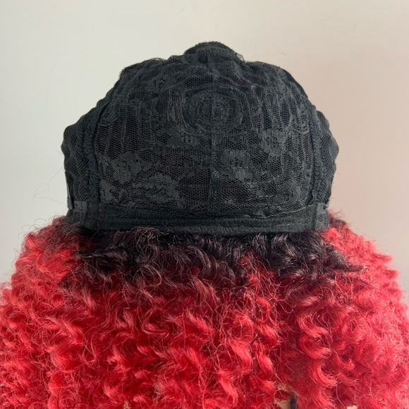 Ombre Red “Put On & Go” Synthetic Fiber Wig for Events/Gaming…♥️ - Picture 3 of 8